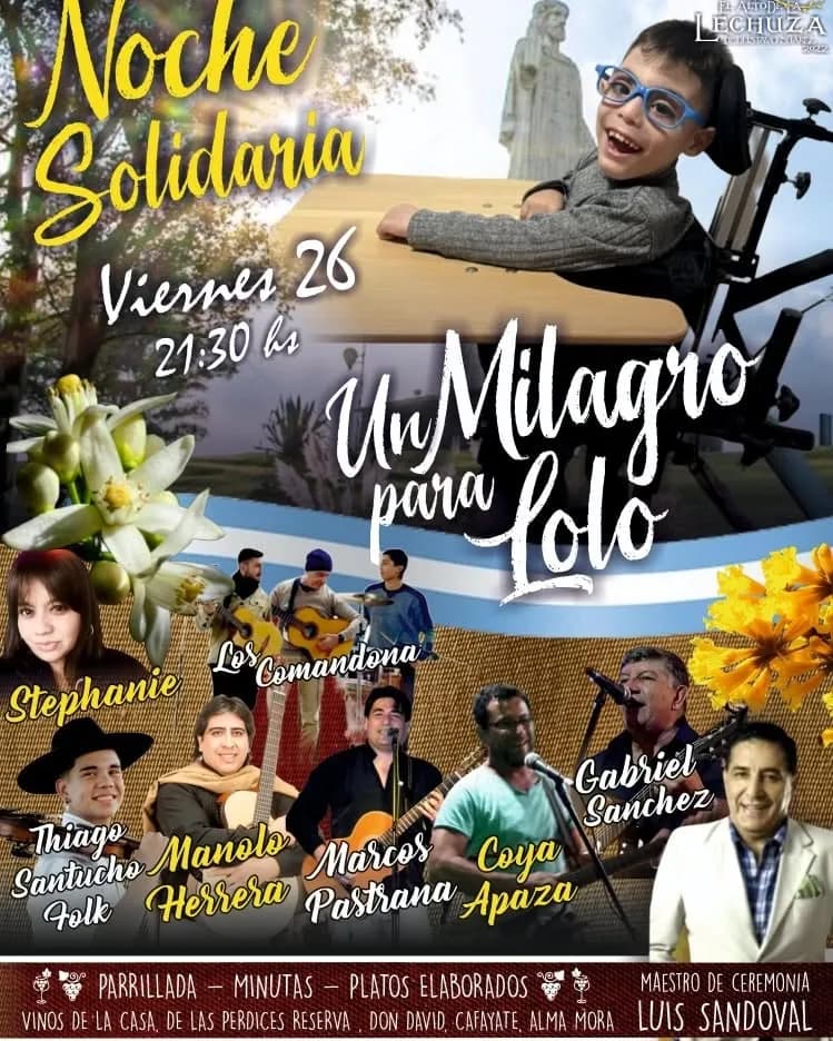 Noche solidaria · Un milagro para Lolo